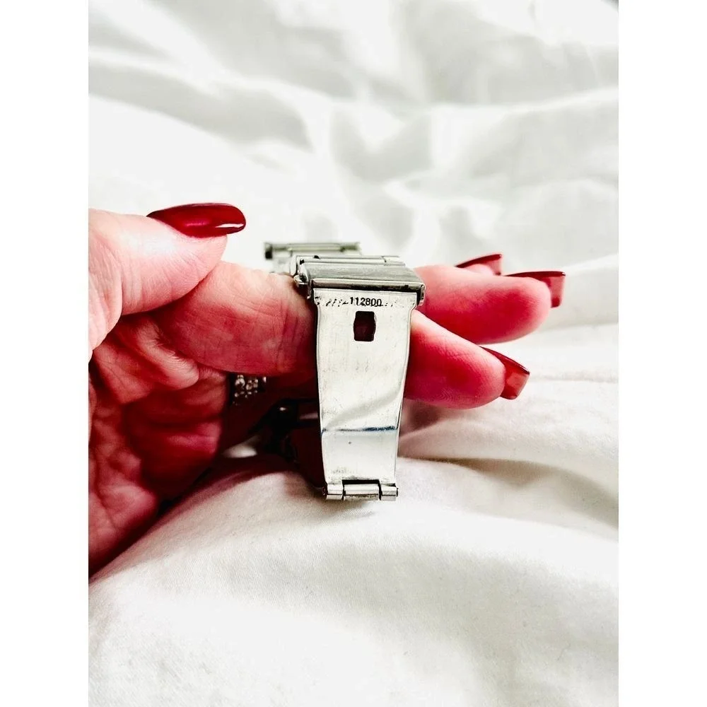 Michael Kors Skylar SilverTone Watch Roman Numeral Dial Stainless Steel Bracelet